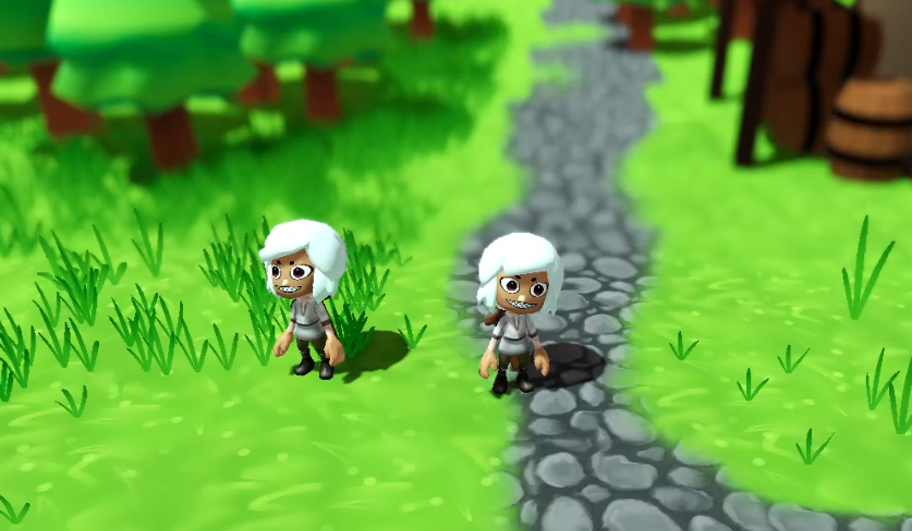 Adding grass shaders and animation sync